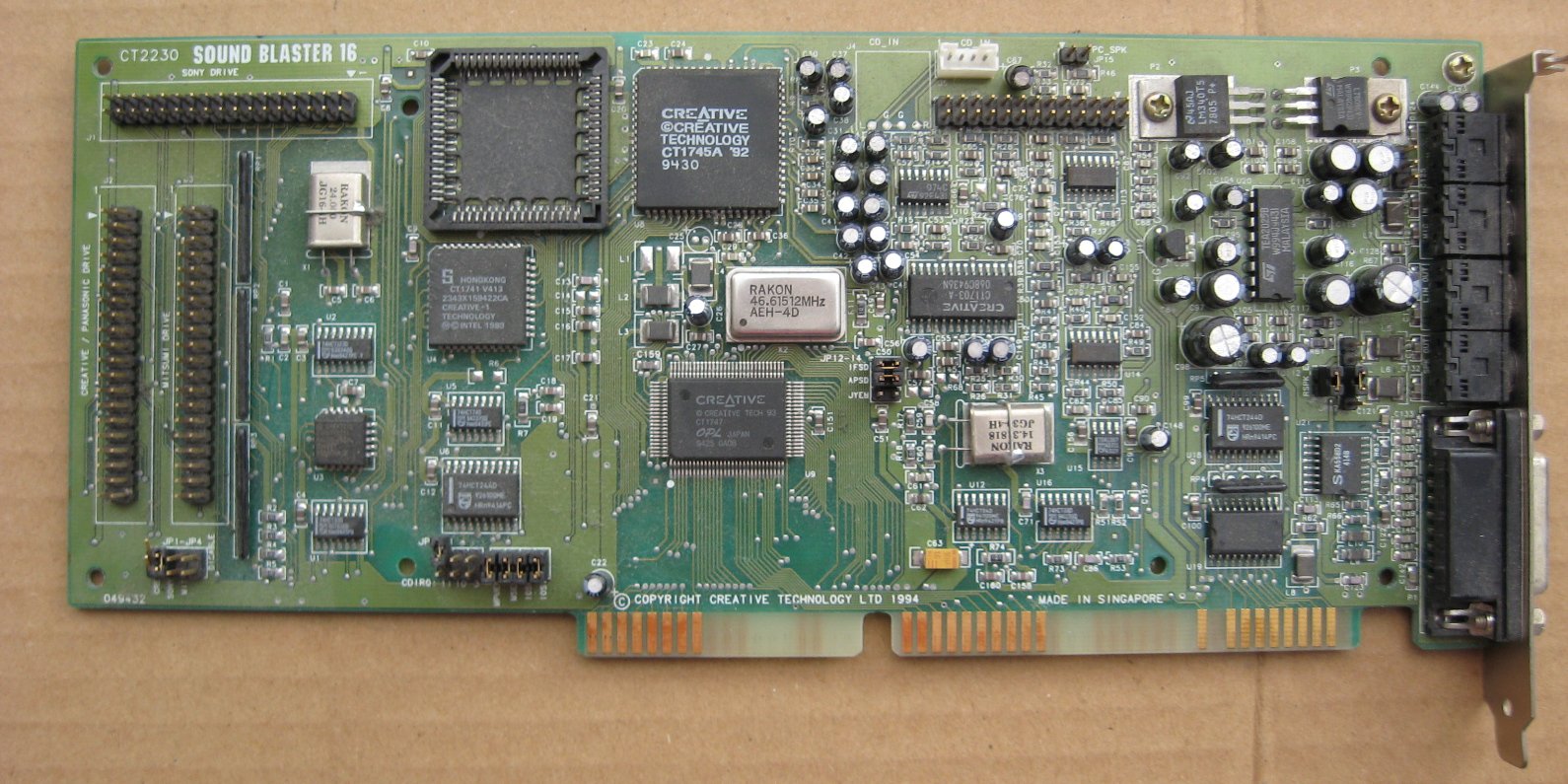 Amazon.com: Creative Labs Sound Blaster CT2230 Tarjeta de audio de